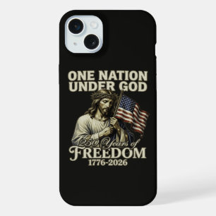 One Nation Under God 250 Years Blessings iPhone 15 Plus Case