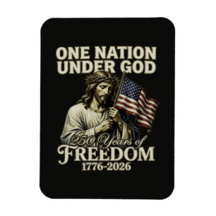 One Nation Under God 250 Years Blessings Magnet