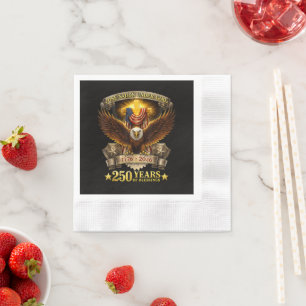 One Nation Under God 250 Years Blessings  Napkin