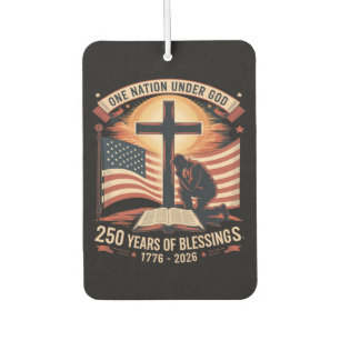 One Nation Under God 250 Years Car Air Freshener