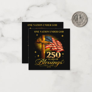 One Nation Under God 250 Years Card
