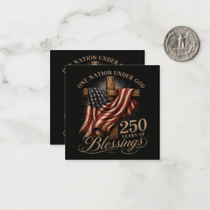 One Nation Under God 250 Years Card