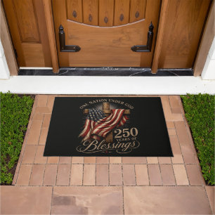 One Nation Under God 250 Years Doormat