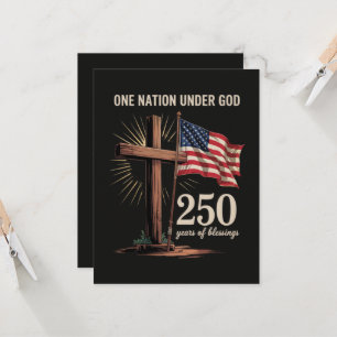 One Nation Under God 250 Years Invitation