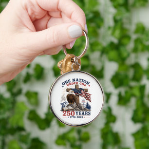 One Nation Under God 250 Years Key Ring