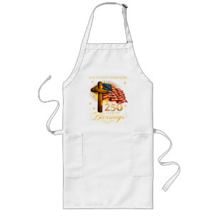 One Nation Under God 250 Years Long Apron