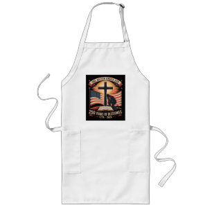 One Nation Under God 250 Years Long Apron