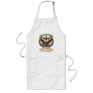 One Nation Under God 250 Years Long Apron