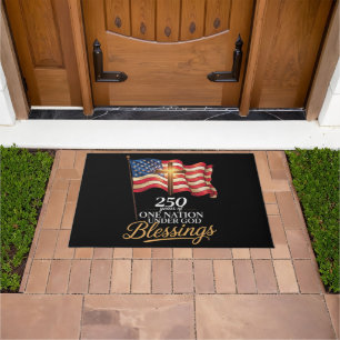 One Nation Under God 250 Years of Blessings Doormat