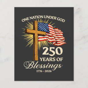 One Nation Under God 250 Years of Blessings Flyer