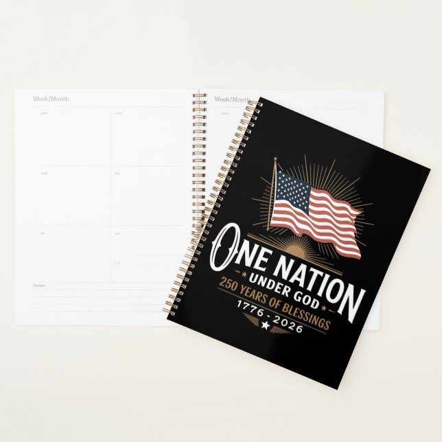 One Nation Under God 250 Years of Blessings Planner (Display)