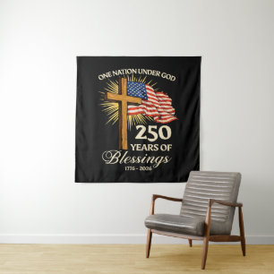 One Nation Under God 250 Years of Blessings Tapestry