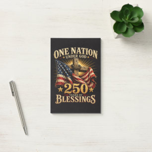 One Nation Under God 250 Years Post-it Notes