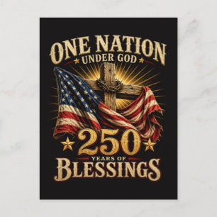 One Nation Under God 250 Years Postcard