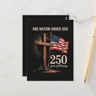 One Nation Under God 250 Years Postcard