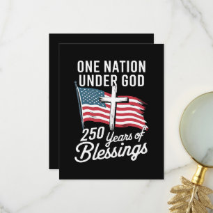 One Nation Under God 250 Years Thank You Card