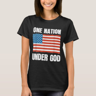 One Nation Under God American Flag Patriotic Chris T-Shirt