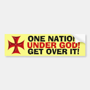 ONE NATION, UNDER GOD! bumper sticker