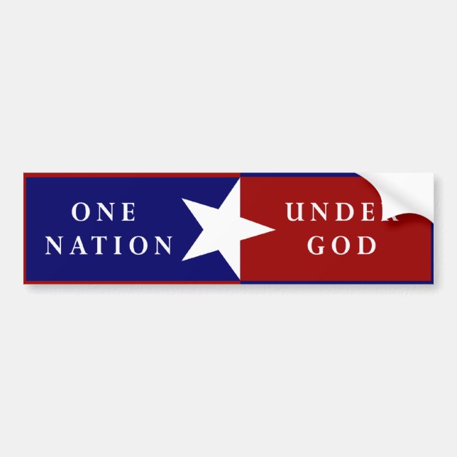 One Nation Under God bumpersticker Bumper Sticker (Front)