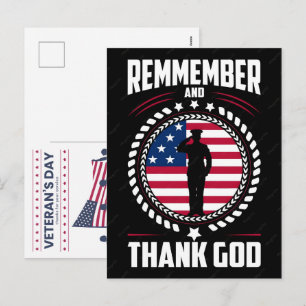 One Nation Under God: Celebrating 250 Blessed Year Holiday Postcard