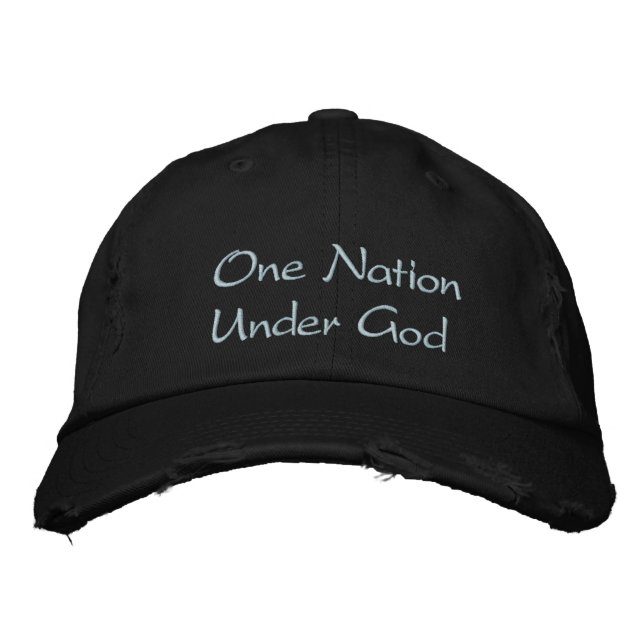 One Nation Under God Embroidered Hat (Front)