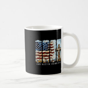 One Nation Under God Flag 4th Of July Patriotic Ch Coffee Mug