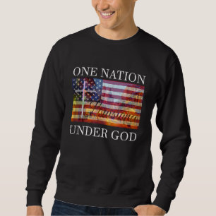 One Nation Under God Louisiana Louisiana American  Sweatshirt