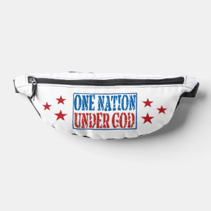 One Nation Under God Patriotic Fanny Pack