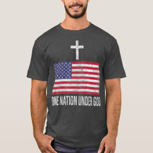 ONE NATION UNDER GOD USA FLAG UNITED STATES T-Shirt