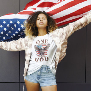 ONE Nation Under GOD USA Patriotic T-Shirt