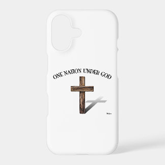 One Nation Under God with rugged cross