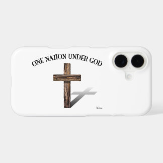 One Nation Under God with rugged cross