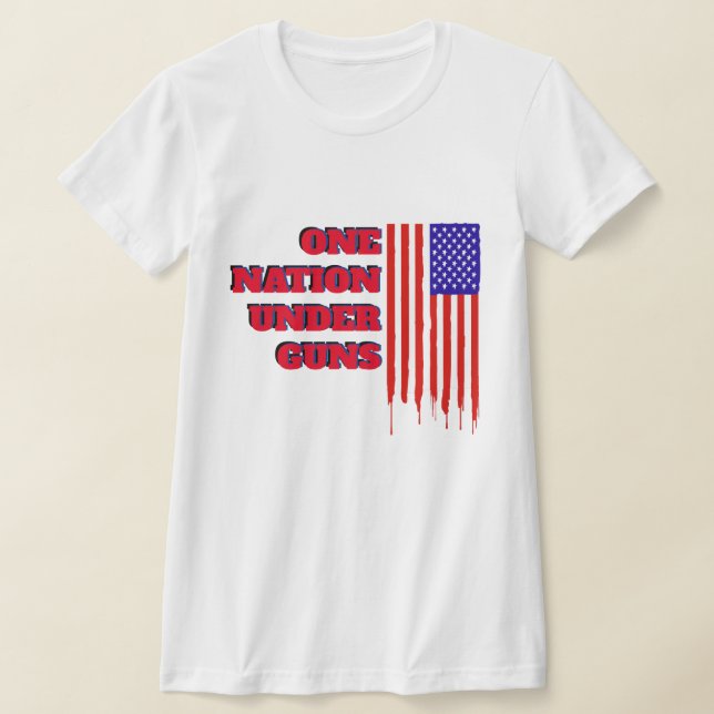 One Nation Under Guns T-Shirt (Laydown)