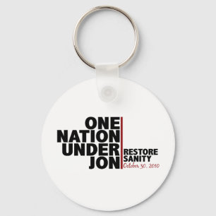one nation under jon (stewart) key ring