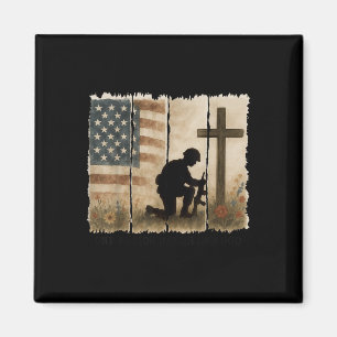 One Nation Under One God Jesus Christian Cross Fai Magnet