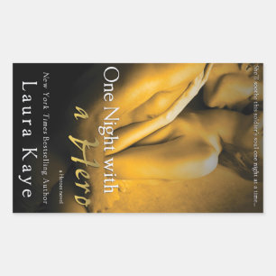 One Night with a Hero by Laura Kaye Rectangular Sticker
