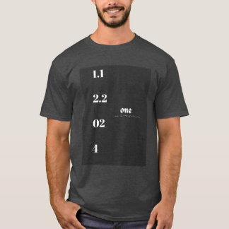 One number feature basic mens dark tshirt