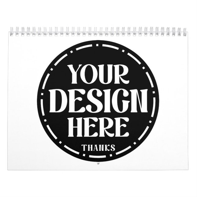 One-of-a-kind, elegant, clean & bold calendar (Cover)