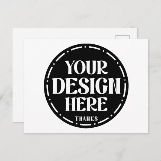 One-of-a-kind, elegant, clean & bold postcard