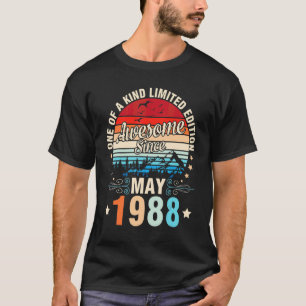 One Of A Kind Ltd Edition 34 Years Awesome Since M T-Shirt