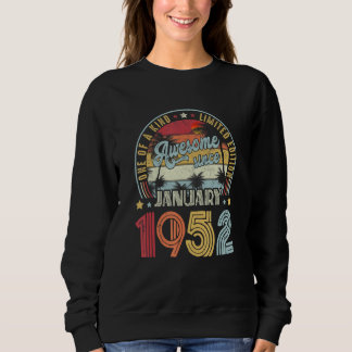 One Of A Kind Ltd Edition 71 Years Awesome Since J Sweatshirt
