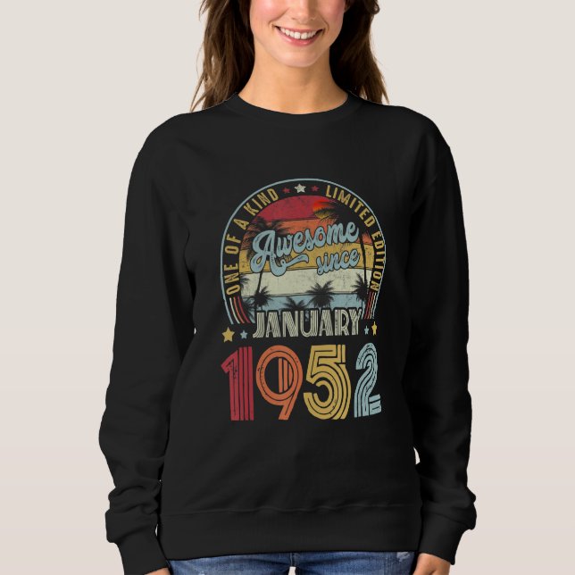 One Of A Kind Ltd Edition 71 Years Awesome Since J Sweatshirt (Front)