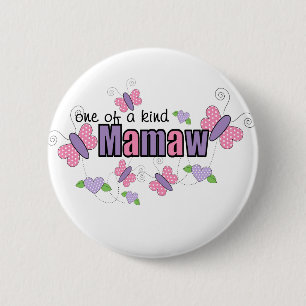One Of A Kind Mamaw 6 Cm Round Badge