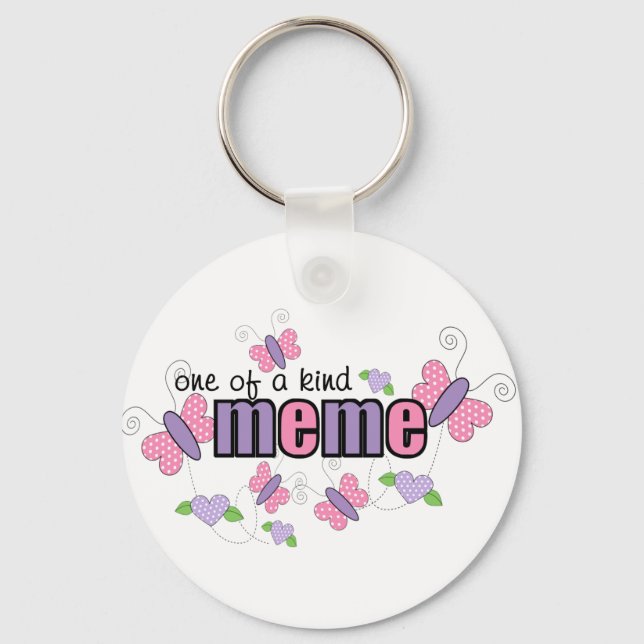 One Of A Kind Meme Key Ring (Front)