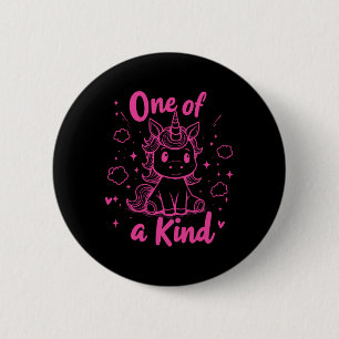 One Of A Kind Unicorn Shirt Cute Valentine Kids Te 6 Cm Round Badge