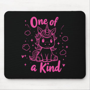 One Of A Kind Unicorn Shirt Cute Valentine Kids Te Mouse Pad
