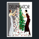 ONE-OF-A-KIND VINTAGE ART DECO COVERART POSTER<br><div class="desc">EARLY DELINEATOR COVERART - CUSTOM COLORIZED ONE-OF-A-KIND POSTER - A UNIQUE HOLIDAY ARTWORK TO BE ENJOYED FOR YEARS TO COME.  HAPPY HOLIDAYS!</div>