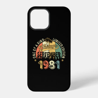 One Of A Kind Vintage September 1981 iPhone 12 Pro Case
