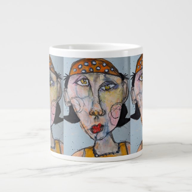 One of Many Hats Large Coffee Mug (Front)