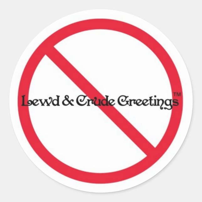 One Of Our Original Logos Classic Round Sticker (Front)